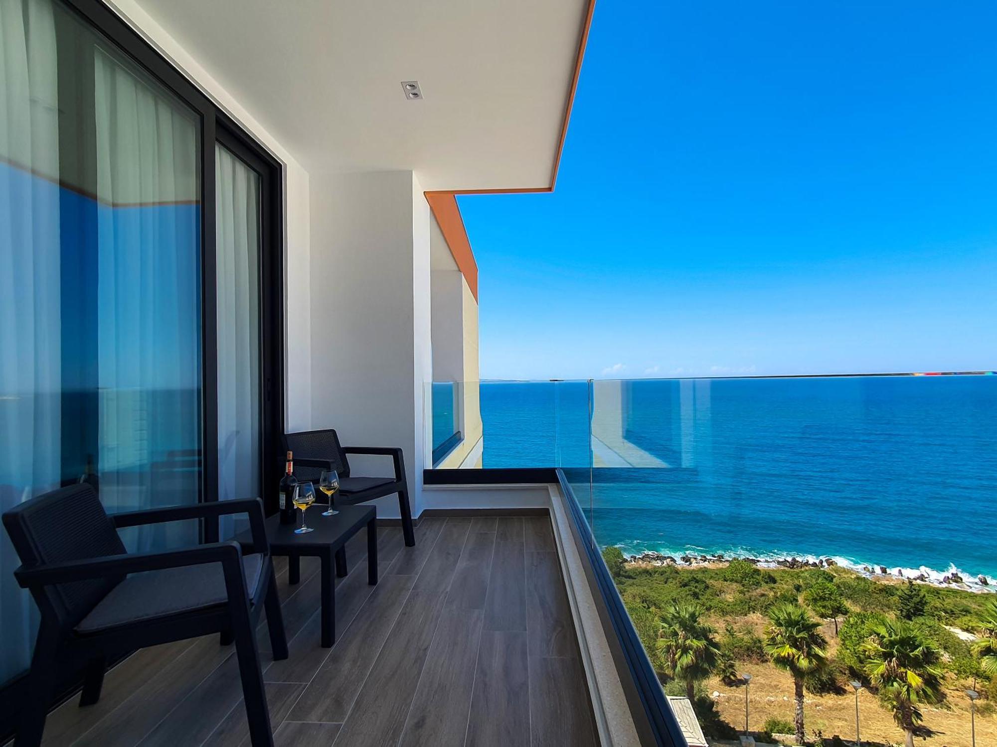 Lookout Apartments Sarande Ngoại thất bức ảnh
